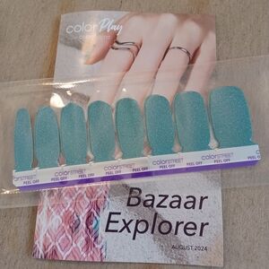 Color Street Nail Polish Strips - Timeless Turquoise